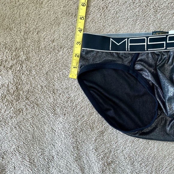 Andrew Christian Black and Silver Massive Briefs - Picture 6 of 6